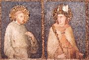 Simone Martini t Francis and St Louis of Toulouse oil painting on canvas